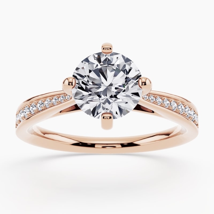 Channel-set diamond ring with a sleek, modern look