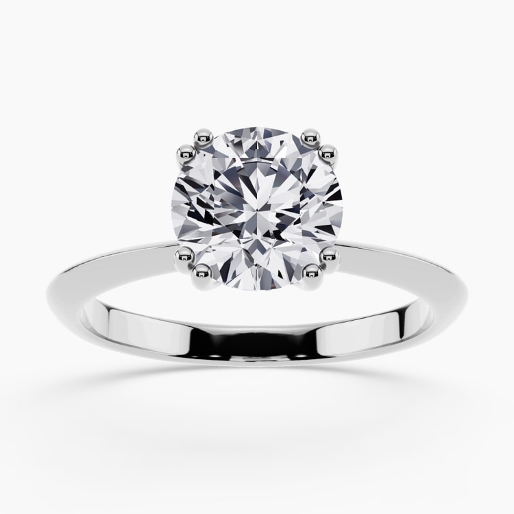 Ring featuring a hidden diamond set inside the band